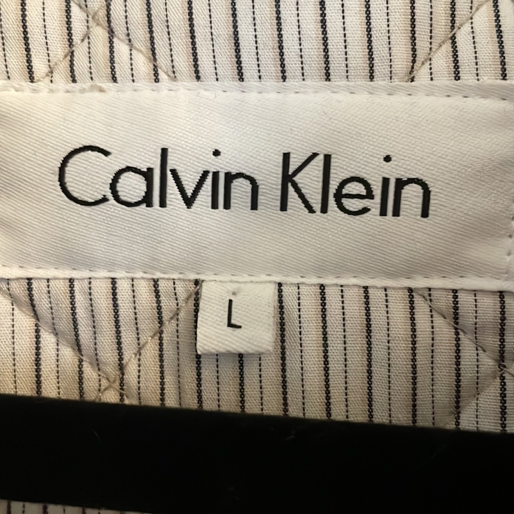 Calvin Klein size large beige jacket - Picture 4 of 9